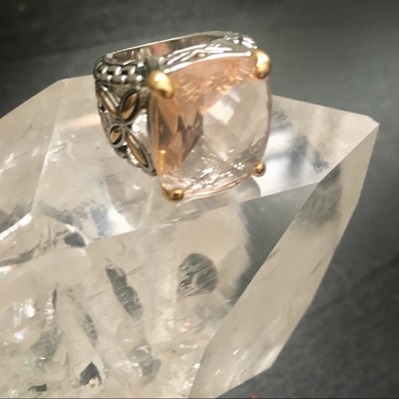 Morganite and Silver Sahara Ring - Picture 3 of 8